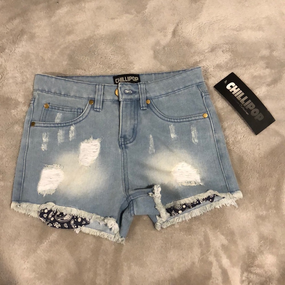 Distressed Jean Shorts